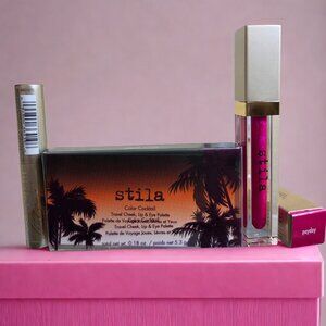 Stila Bundle- Cheek, Lip & Eye Palette, Mascara and Lip Gloss- New in Box